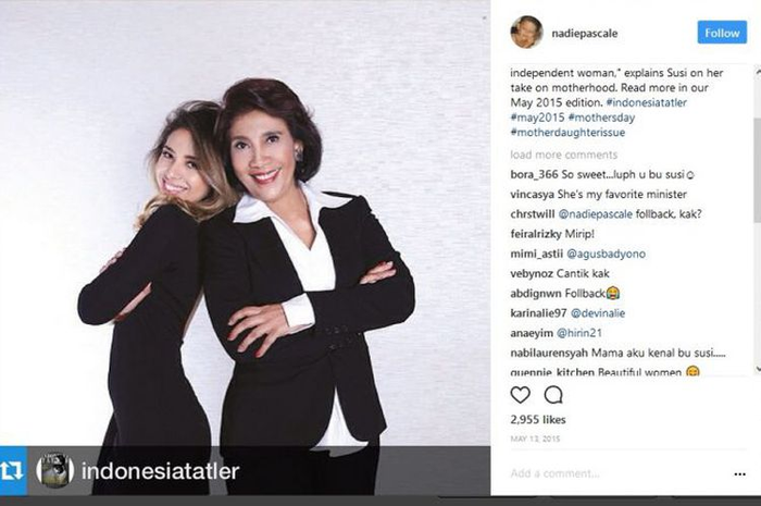 Nadine Pascale dan Ibu Susi