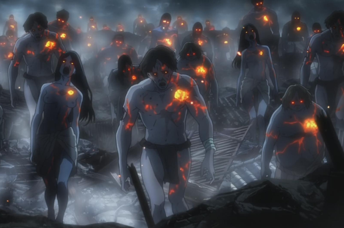 Zombie dari film Kabaneri of The Iron Fortress