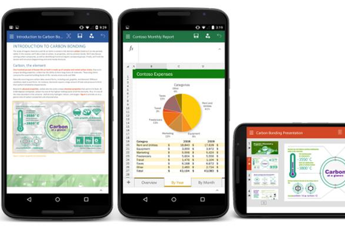 Microsoft Rilis Aplikasi Word, Excel, dan PowerPoint untuk Platform Smartphone Android