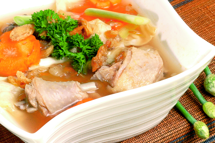 Resep Sehat: Sup Kembang Tahu Ayam