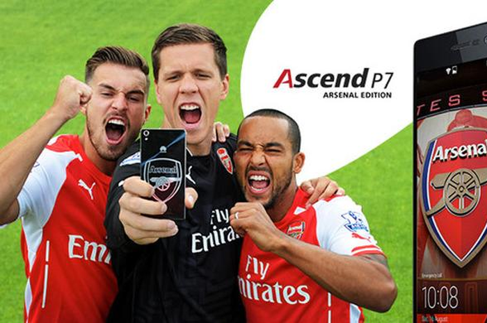 Gooners, Berbahagialah! Ada Ascend P7 Arsenal Edition, Android Khusus untuk Pendukung Arsenal