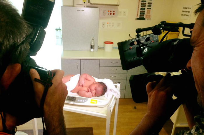 Brian Jr., bayi seberat 6 kg yang merupakan bayi terberat di Victoria