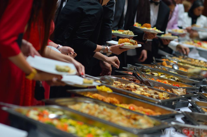 Prasmanan atau buffet.