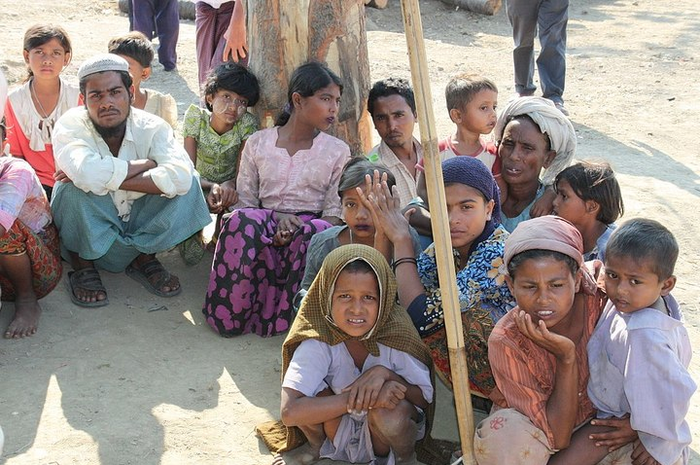 Para pengungsi Rohingya.