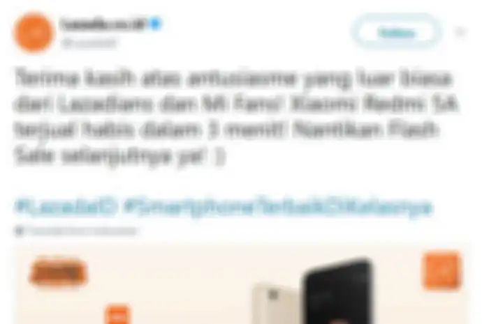 Flash sale Redmi 5A sukses