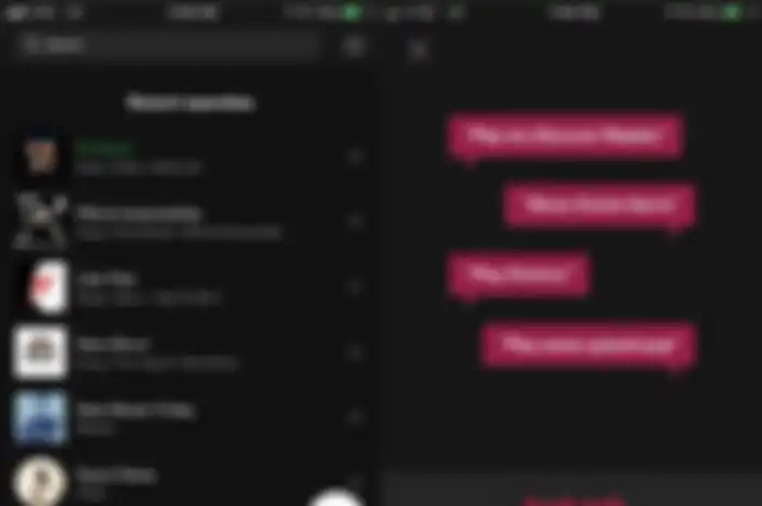 Fitur pencarian suara Spotify