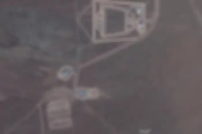 salah satu bagian Area 51 dilihat dari Google Earth