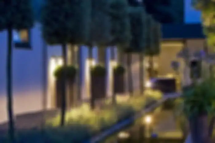 Ilustrasi lampu taman.