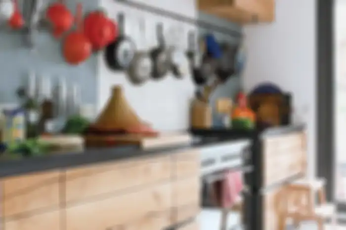 Ilustrasi penataan lemari dapur