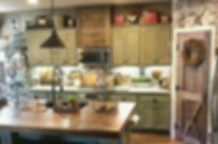Pantry bergaya rustic