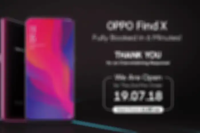 preorder ke-2 Oppo Find X