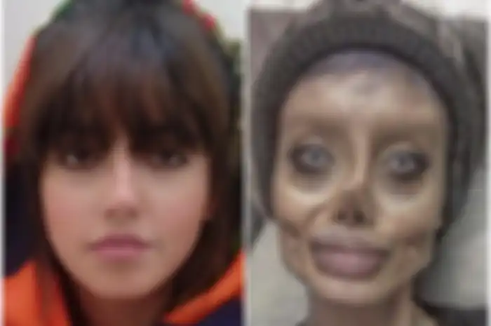 (kiri) Wajah asli Sahar Tahar
