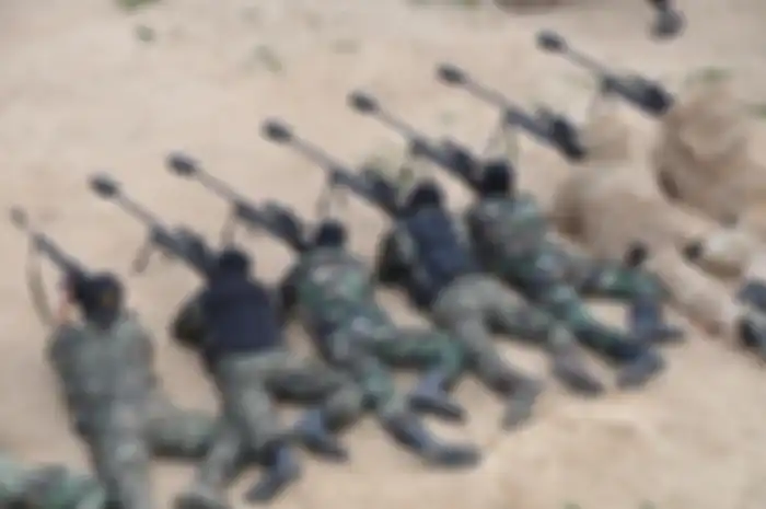 (ilustrasi) Para sniper Hamas sedang latihan menggunakan Sayad-2