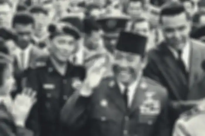 Bung Karno dan Rombongannya