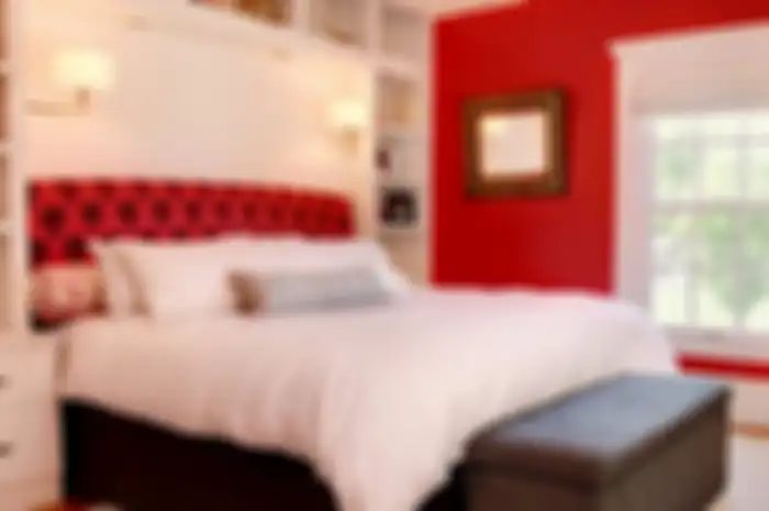 Kamar nuansa merah putih
