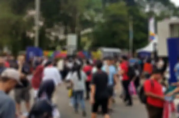 Suasana ngantri tiket bulu tangkis Asian Games 2018