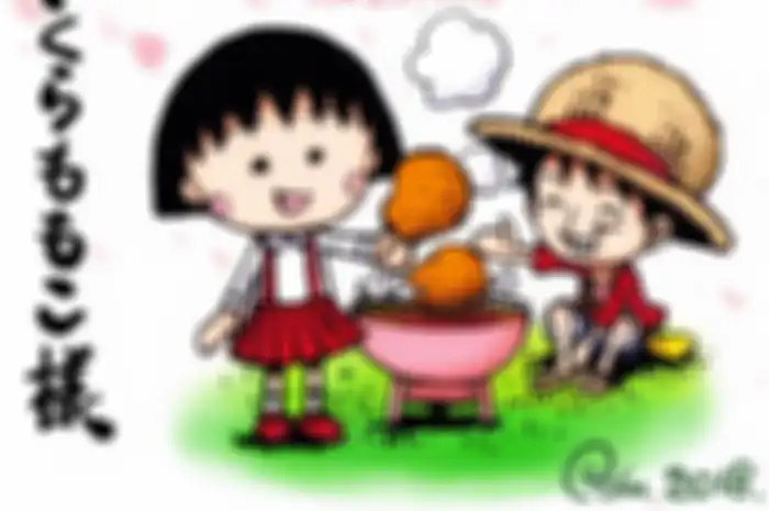 Ilutrasi Eiichiro Oda untuk menghormati kepergian Momoko Sakura