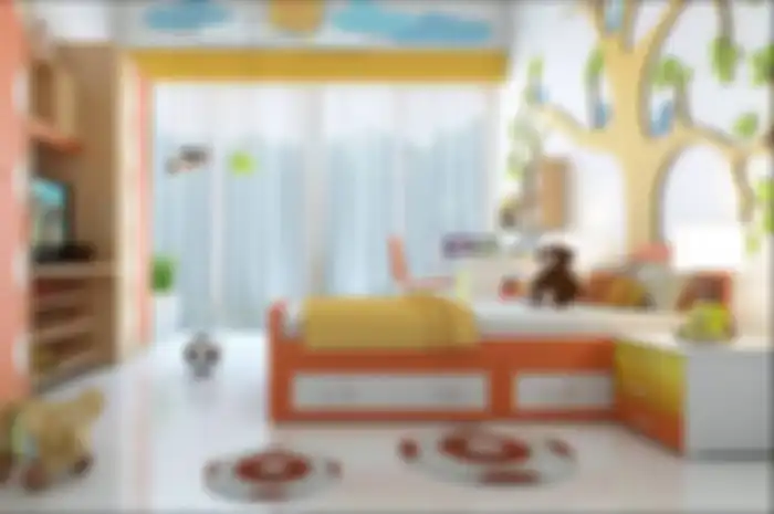 Iliusrasi-dekorasi pada kamar anak. 