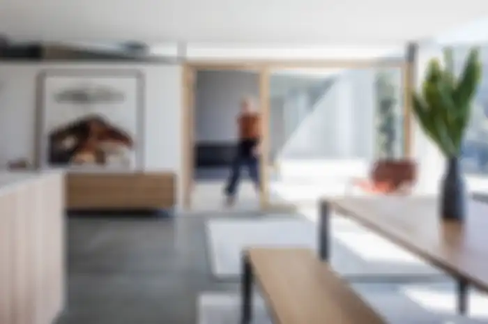 Ilustrasi desain interior rumah yang imajinatif.