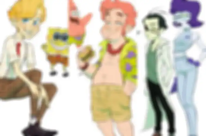 Karakter kartun Spongebob jadi manusia