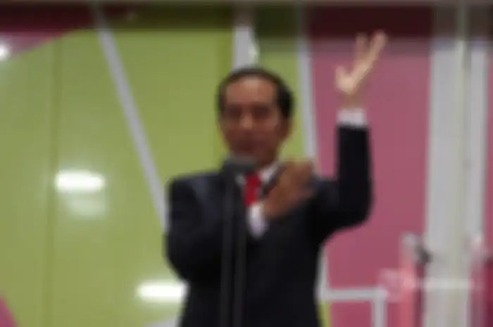 Presiden Jokowi melakukan tepuk tangan khusus ala penyandang disabilitas