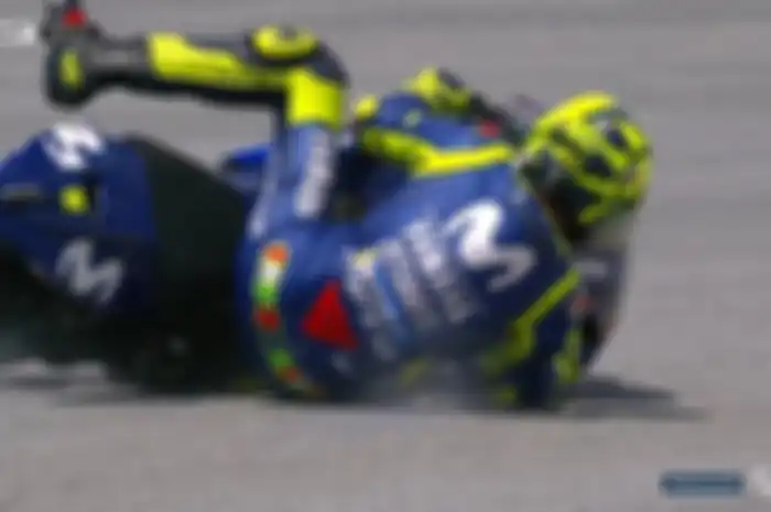 Valentino Rossi crash di Malaysia