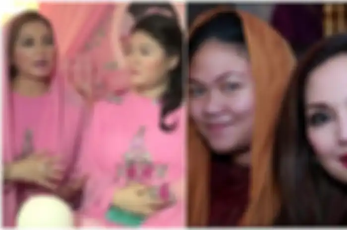  Nia Daniaty dan Olivia Nathania, putrinya  