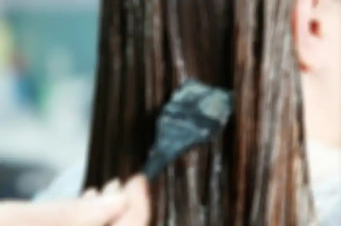 memakai hair mask