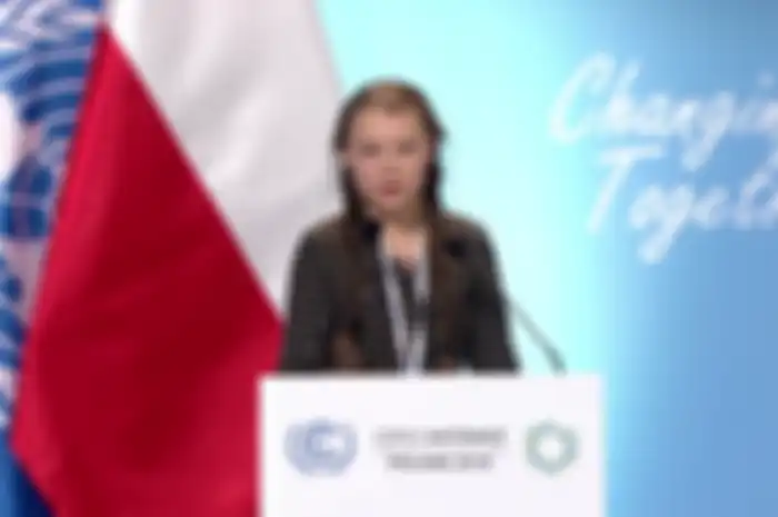 Thunberg in speech