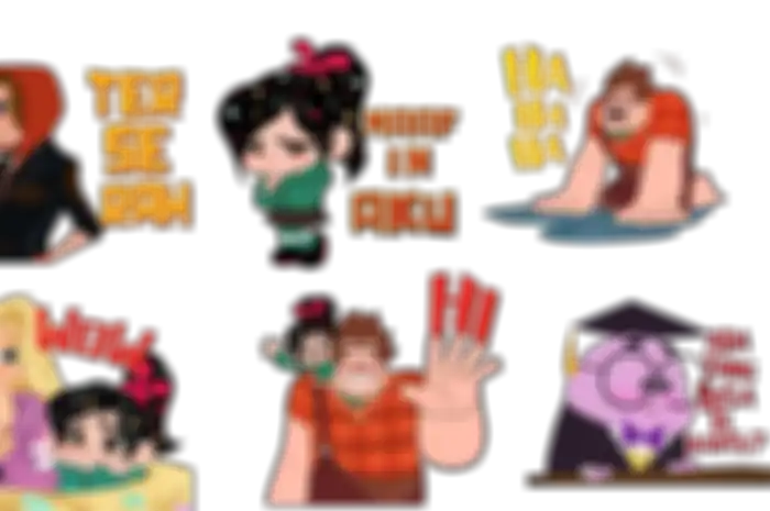LINE rilis stiker Ralph Breaks the Internet