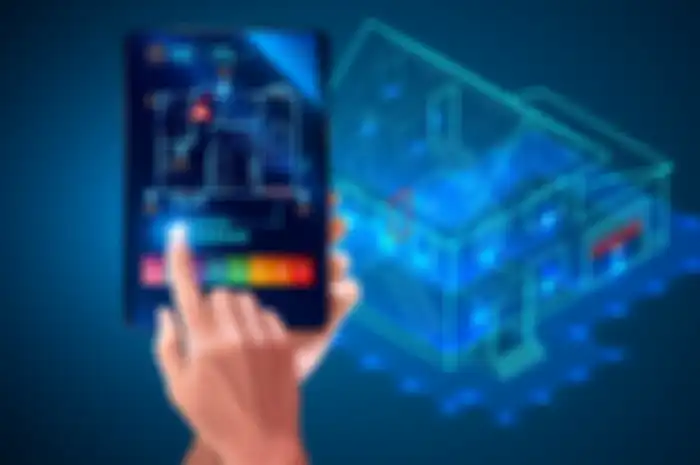 Ilustrasi gadget rumah pintar.