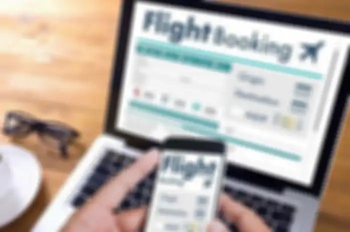 Ilustrasi beli tiket pesawat