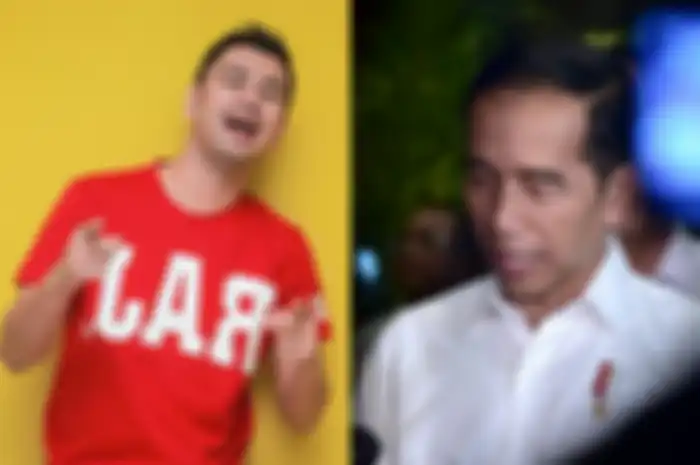 Raffi Ahmad dan Presiden Jokowi.