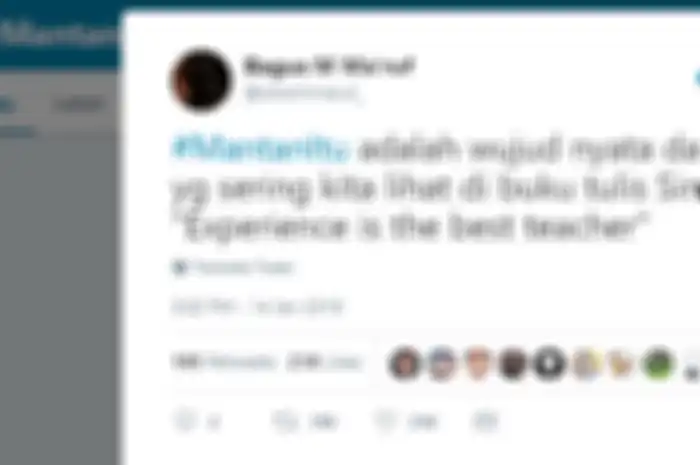 Tweet kocak #MantanItu