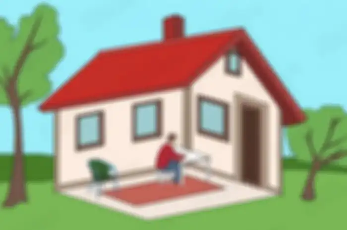 Tes kepribadian, di mana kah letak laki-laki itu? Di dalam rumah atau di luar?