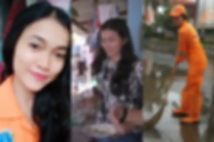 Sellha Purba, petugas kebersihan yang berbakti dengan orang tua.