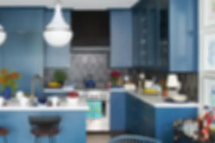 dapur bernuansa biru