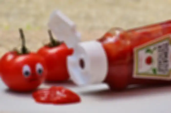 Ilustrasi saus tomat.