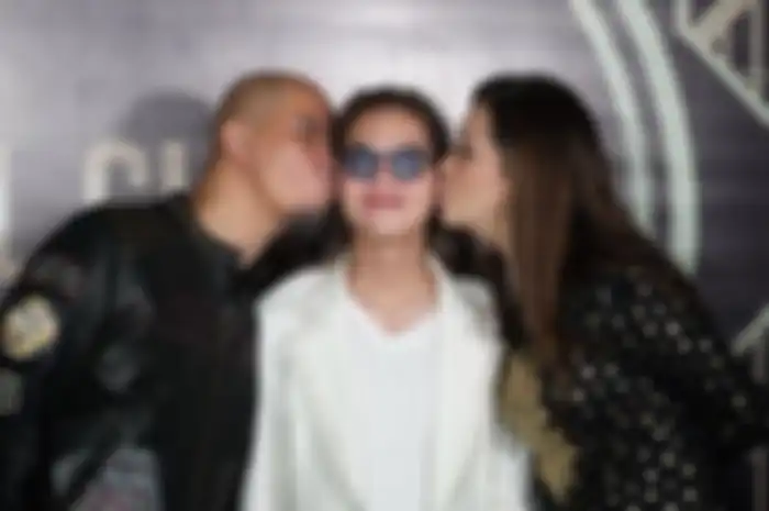 Dul Jaelani bersama Ahmad Dhani dan Maia Estianty.