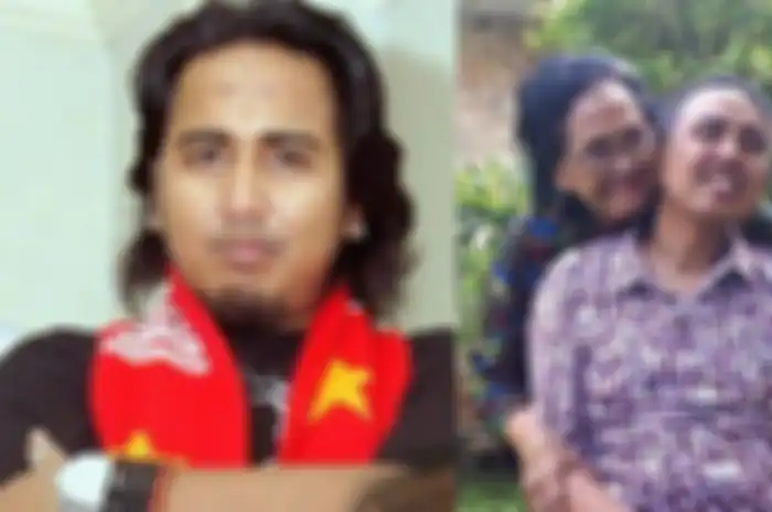 Gugun Gondrong bersama ibunda.