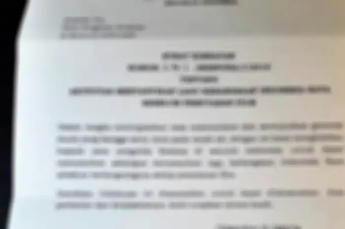 Surat himbauan menyanyikan lagu kebangsaan Indonesia Raya sebelum menonton film di bioskop.