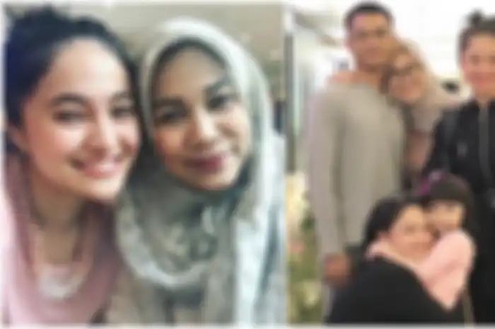 Potret Marshanda bersama Riyanti Sofyan serta keluarganya