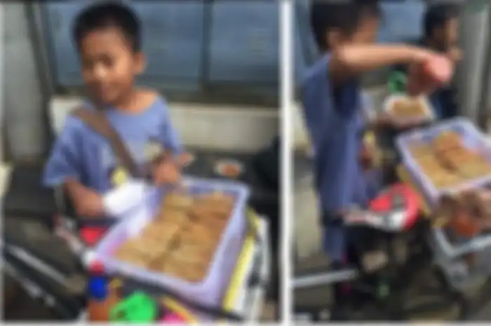 Kisah Putra, bocah berusia 12 tahun yang berjualan cilok