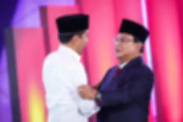 Capres Jokowi dan Capres Prabowo berbincang akrab