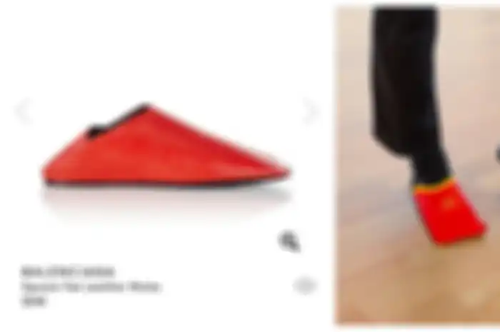 Sepatu Balenciaga yang mirip dengan karton pembungkus kentang goreng di McDonald's.