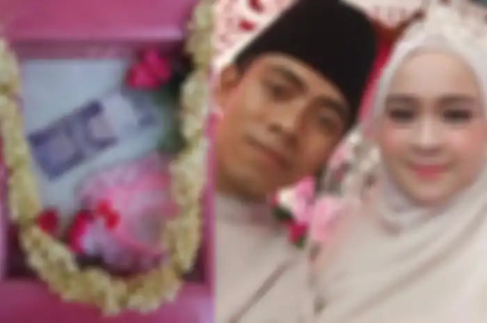 Pengantin dengan mahar hanya Rp 10 ribu.
