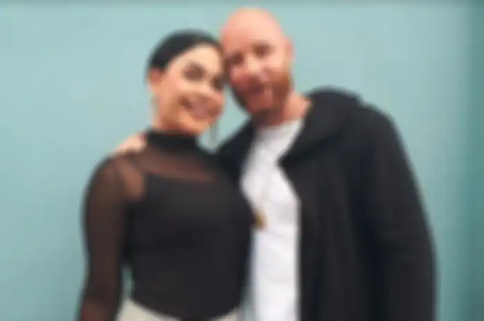 Melaney Ricardo dan Tyson Lynch di kawasan Tendean, Mampang, Jakarta Selatan, Kamis (7/3/2019)