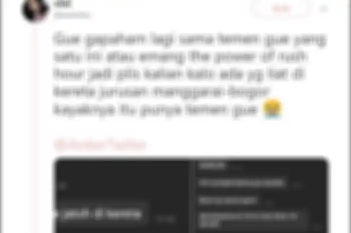 BH copot dan hilang saat desak-desakan di KRL Jakarta-Bogor