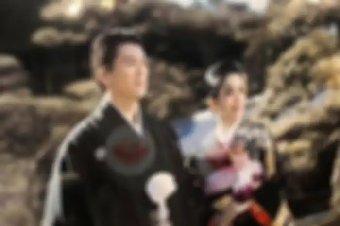 Reino Barack dan Syahrini dengan Kimono