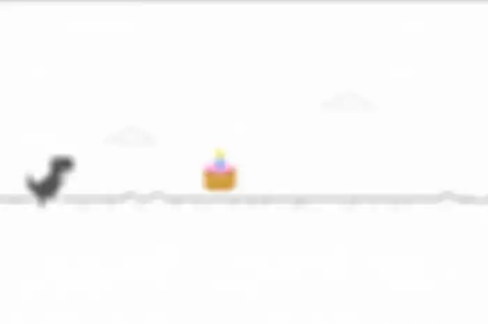 T-Rex di Google Chrome